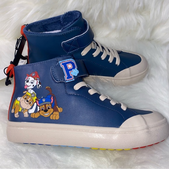 H&M Warm-lined Printed High Tops New size 1 kids shoes - Picture 2 of 7